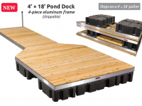 Pond Dock with Cedar decking *ON BACKORDER